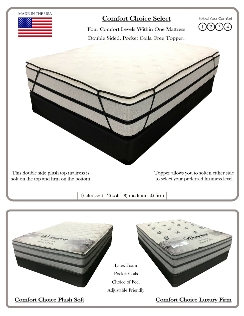 4-Way Select Mattress by Dreamline